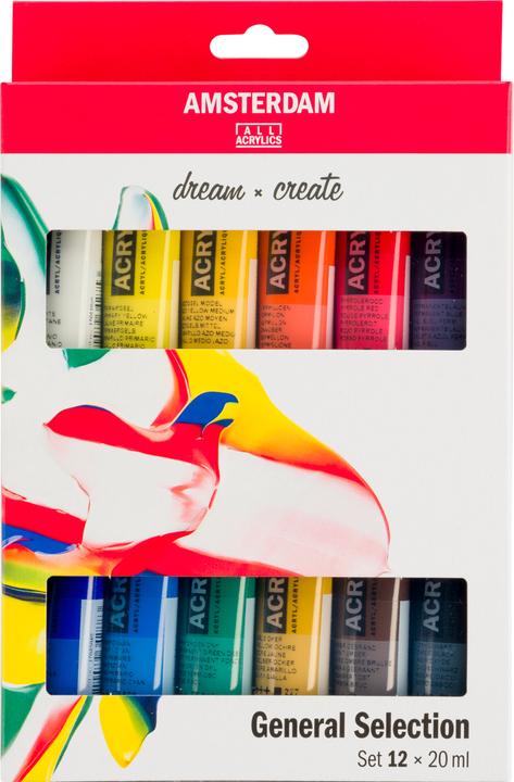 Amsterdam Acrylfarbe Starter Set (Mehrfarbig, 20 ml)
