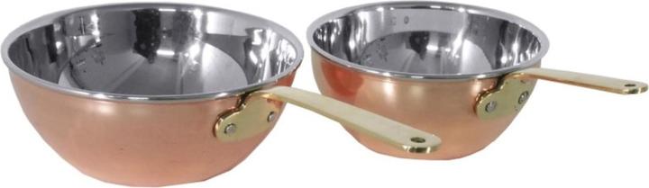 Contacto Wok da 14 cm in rame/acciaio inox (Wok, Acciaio inossidabile, Rame)