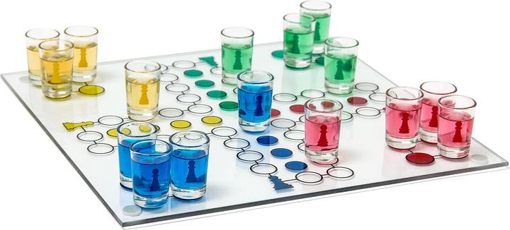 Relaxdays Jeu Drinking Ludo
