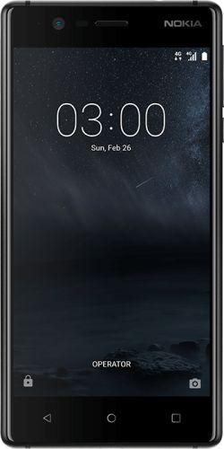 Nokia 3 (16 GB, Matte Black, 5", Dual SIM + SD, 8 Mpx, 4G)