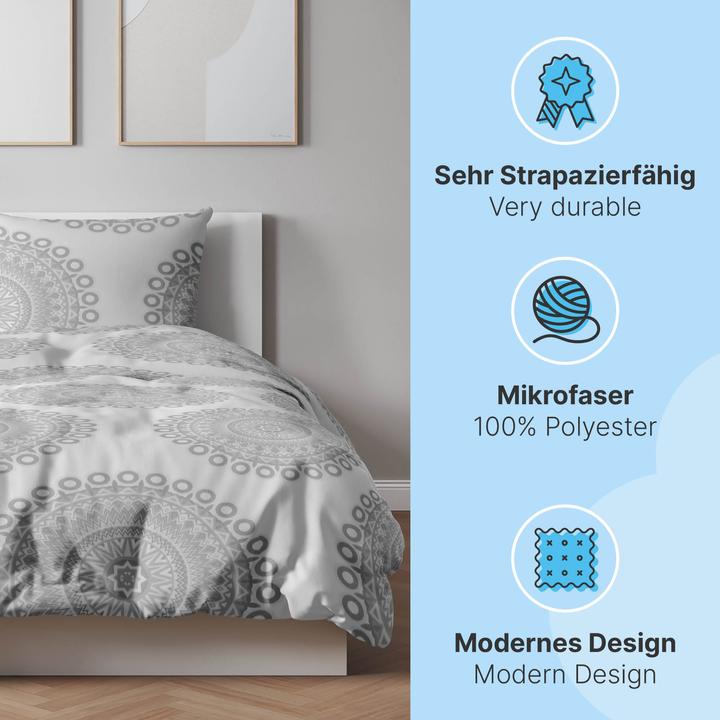 Actual product image Etérea Mandala (Duvet cover, 155x200 cm + 80x80 cm, 135x200 cm, 155x220 cm + 80x80 cm)