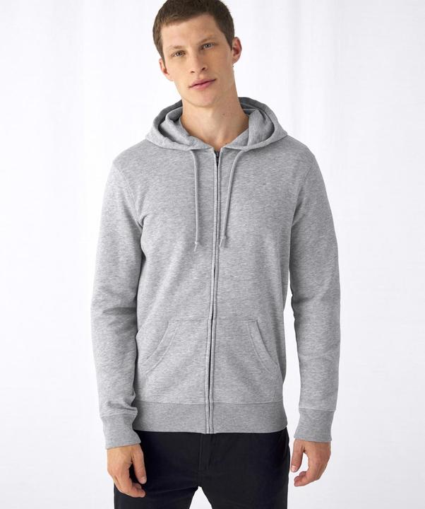 Actual product image B&C Organic Hoodie With Zipper (S)