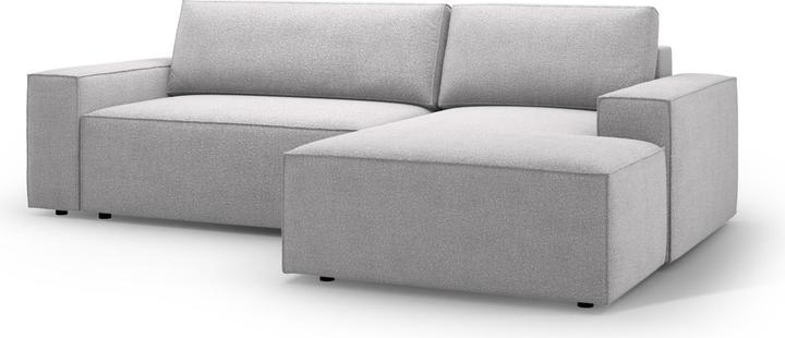 Image du produit Micadoni Bouclé Canapé D'Angle Droit Convertible Avec Coffre De Rangement, "Jodie", 3 Places, 246x151x86 Fabr (Canapé d'angle)