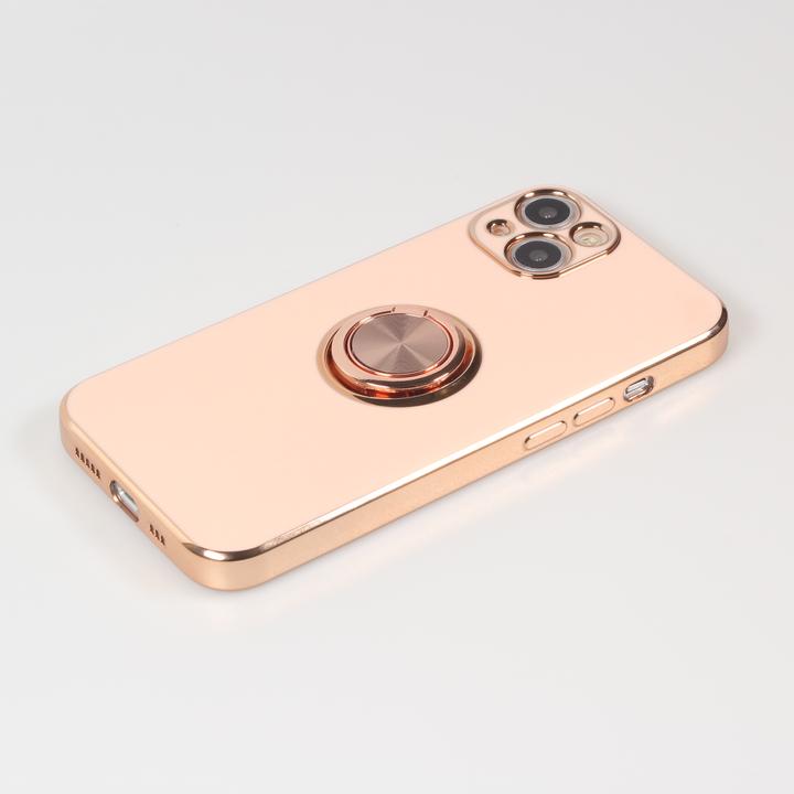 Produktbild PhoneLook Hülle Gummi Bronze mit Ring (Apple iPhone 13)
