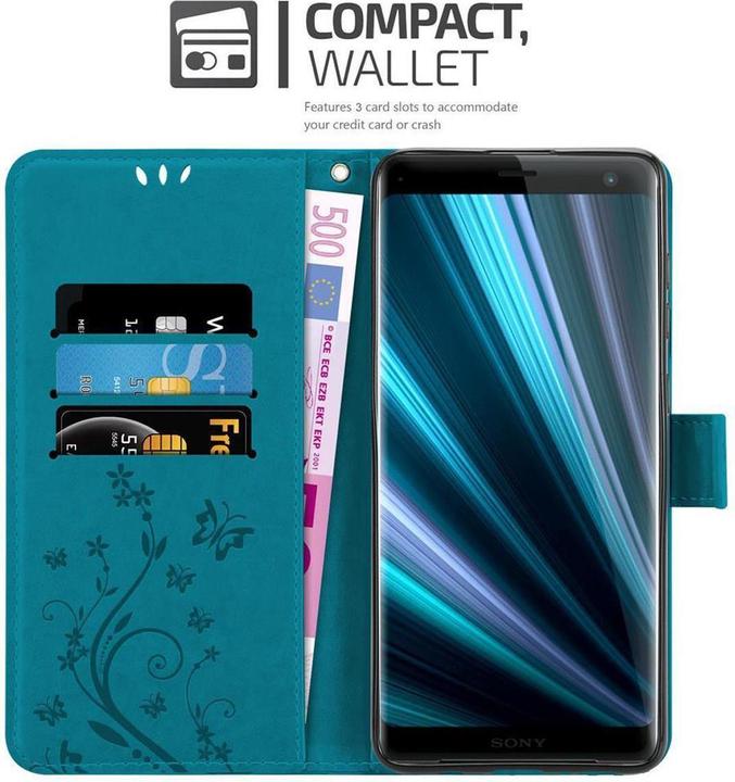 Produktbild Cadorabo Flower Book Cover (Sony Xperia XZ3)