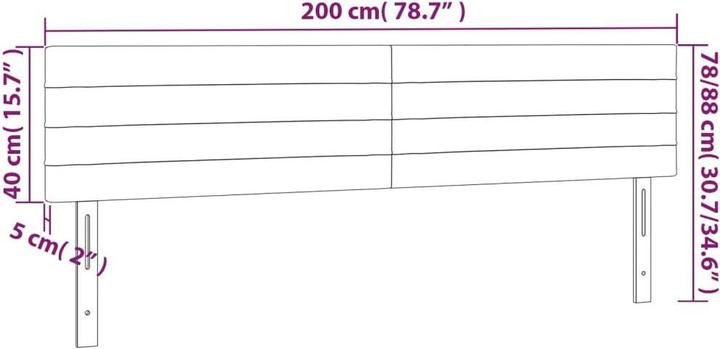 Produktbild VidaXL Daria (200 x 5 x 88 cm)