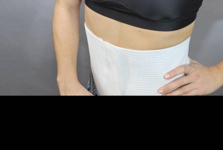 Actual product image Hydas Back support belt "Standard", white (One size)