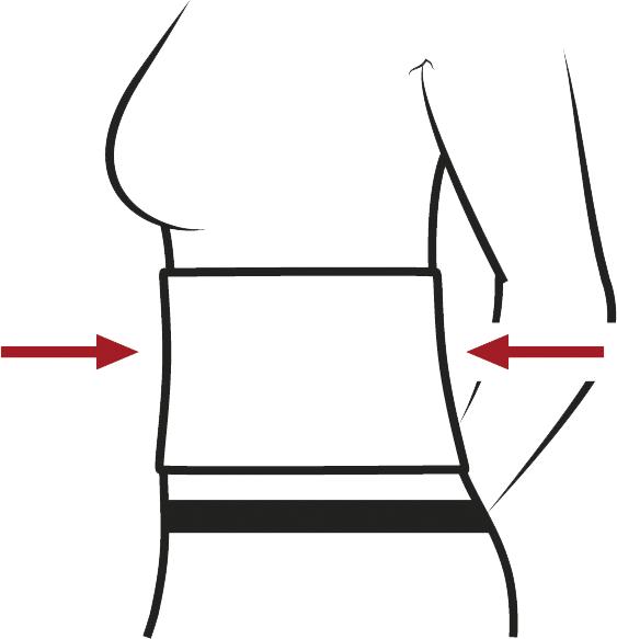 Actual product image Hydas Back support belt "Standard", white (One size)