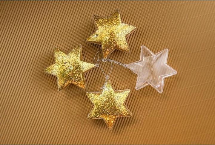 Produktbild Colorations Befüllbares Ornament, transparenter Stern, 12er-Set (12 -teilig)