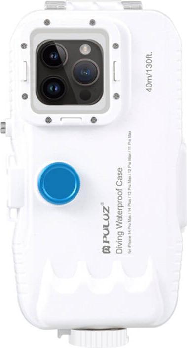 Image du produit Puluz Coque plastique étanche pour iPhone 14 Plus/Pro Max/13 Pro Max/12 Pro Max/11 Pro Max (blanc) (Apple iPhone 13 Pro Max, Apple iPhone 12 Pro Max, Apple iPhone 14 Plus)