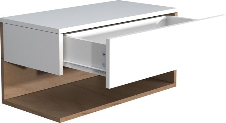 Produktbild VCM Holz Wandschublade Nachtschrank Wandboard Schublade Konsole Nachttisch Usal XL 60 cm (60 x 32 x 30 cm)