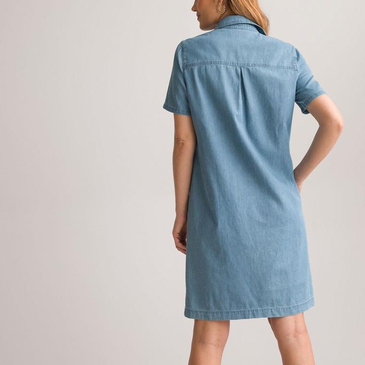 Image du produit Anne Weyburn Robe droite en jean à manches courtes (50)