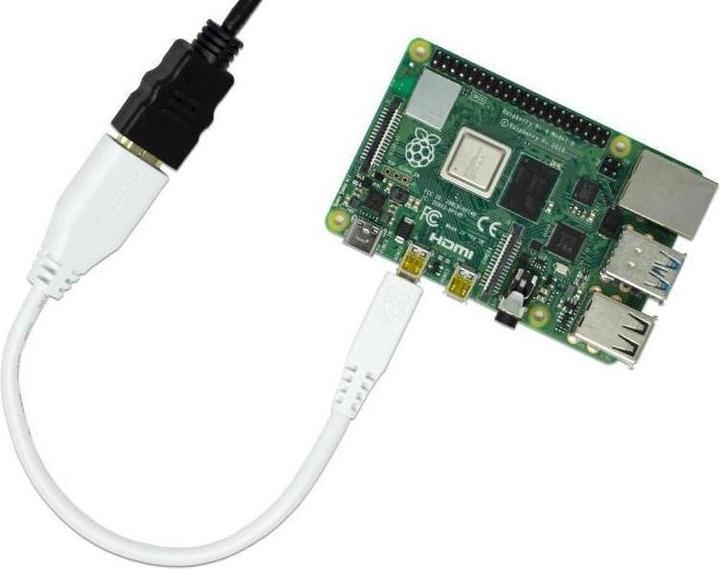 Produktbild Berrybase offizielles Raspberry Pi 4 Micro HDMI Adapterkabel (HDMI, 23.50 cm)
