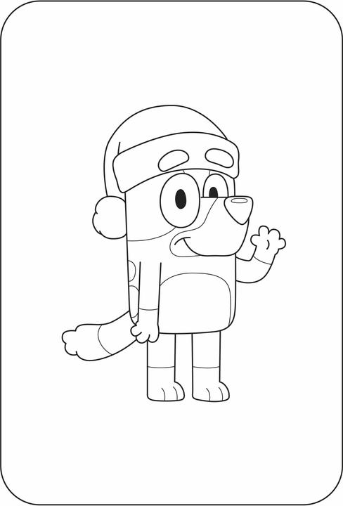 Actual product image BLUEY - Merry Christmas - A colouring book
