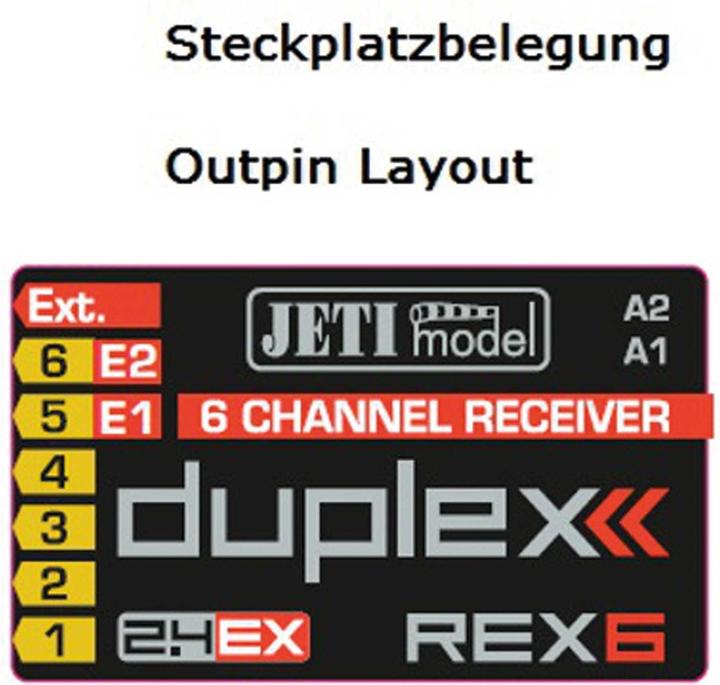 Actual product image Jeti Receiver REX 6 duplex