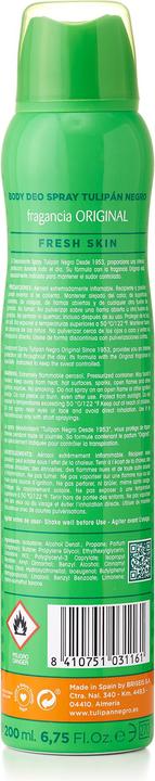 Produktbild MGA TULIPAN NEGRO ORIGINAL deo vapo 200 ml (Spray, 200 ml)
