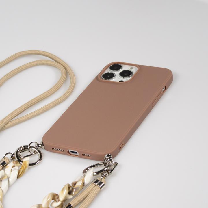 Image du produit PhoneLook Coque Gel silicone avec corde collier & chaîne de pierre décorative (Apple iPhone 13 Pro Max)