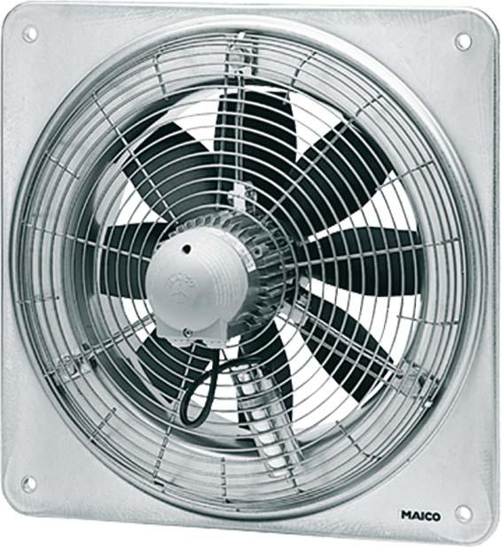 Immagine prodotto Maico MAI EZQ 45/4 B Ventilatore assiale da parete, quadrato. piastra da parete, corrente alternata, DN450