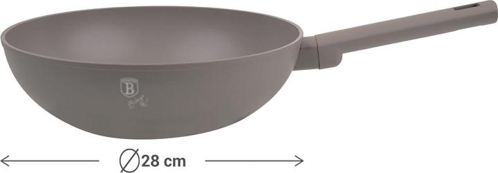 Produktbild BerlingerHaus Design Wokpfanne, 28cm, taupe (Wok Pfanne)