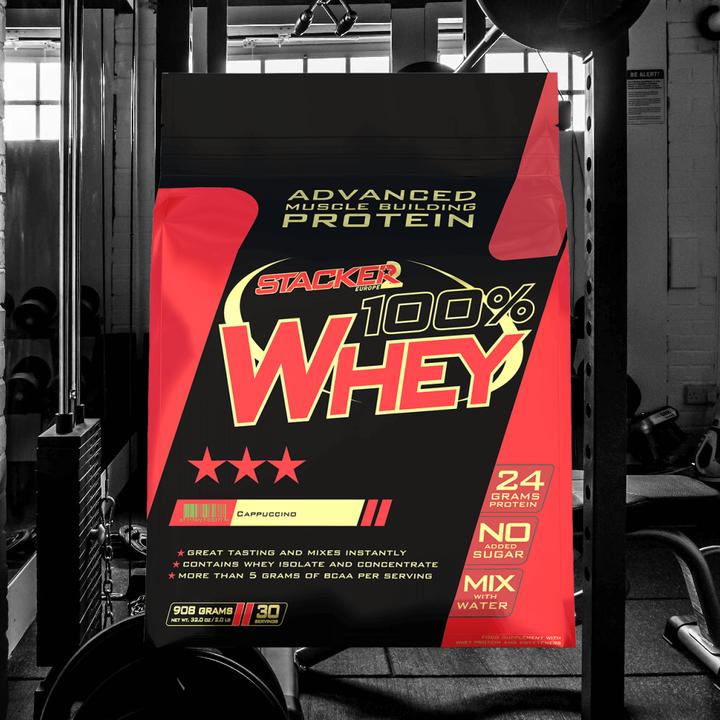 Actual product image Stackers 100% Whey (Cappuccino, 1 pcs., 908.91 g)