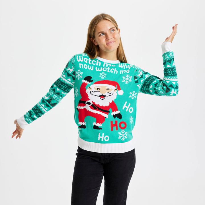 Actual product image Christmas Sweats Watch Me Whip Sweater (S)