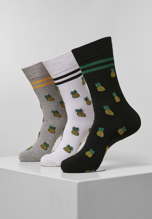 Produktbild Mister Tee Socken Recycled Yarn Pineapple 3-Pack (3er Pack, 35 - 38)