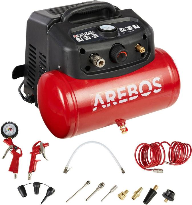 Produktbild Arebos Luftkompressor (8 Bar, 6 l)