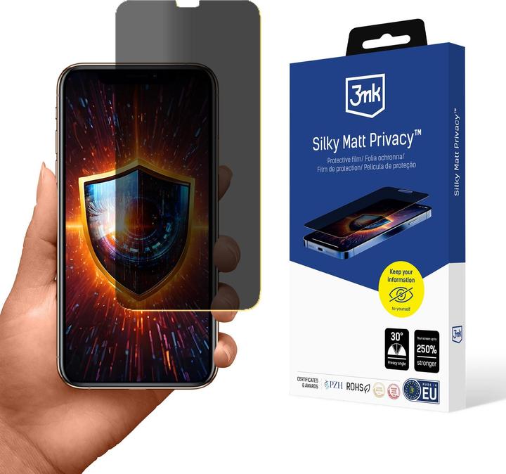 Image du produit 3MK Folia ochronna prywatyzujÄ ca matowa Silky Matt Privacy na Apple iPhone XS (Apple iPhone XS)
