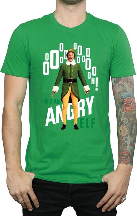 Actual product image Elf Mens Angry T-Shirt (XXL)