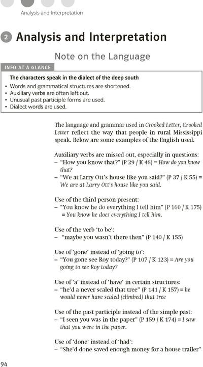 Produktbild Lektürehilfen Tom Franklin 'Crooked Letter, Crooked Letter' (Deutsch, Englisch, Nowotny, Sarah, 2017)