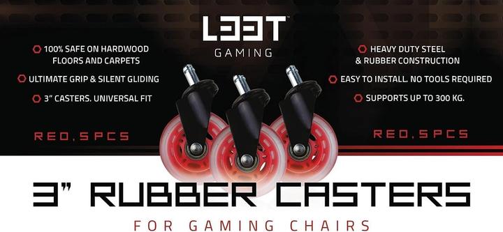 Produktbild L33T Rollen für Gaming-Stühle