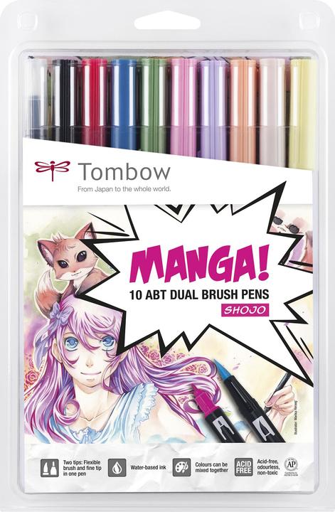 Produktbild Tombow Manga-Set Shojo (Mehrfarbig, 10 x)