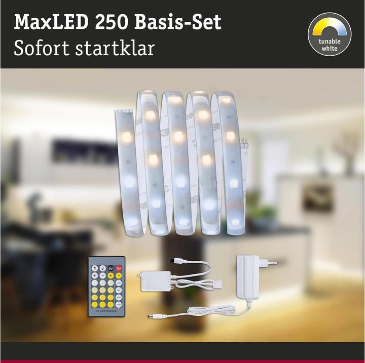 Immagine prodotto Paulmann Set di strisce MaxLED 250 (Bianco caldo, Bianco neutro, Bianco freddo, 150 cm, Interno)