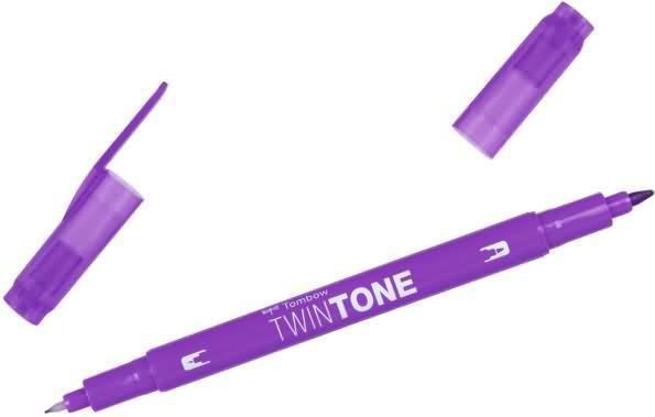 Produktbild Tombow Twintone Fasermaler (19, Violet, 1 x)