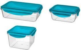 Actual product image keeeper "tino" food storage jar, with clip, 0.45 litre lid: blue, material: PP/Tritan, resistant (0.45 l)