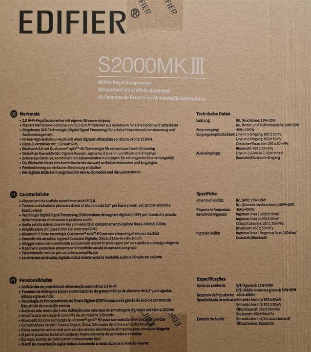 Actual product image Edifier S2000MKIII (1 pair, 130 W)
