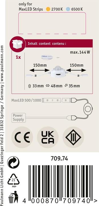 Actual product image Paulmann MaxLED Night PIR Sensor