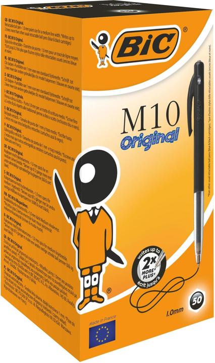 Produktbild Bic Kugelschreiber 0.32 mm, 50 Stück, Schwarz (Schwarz, Transparent, 50 x)