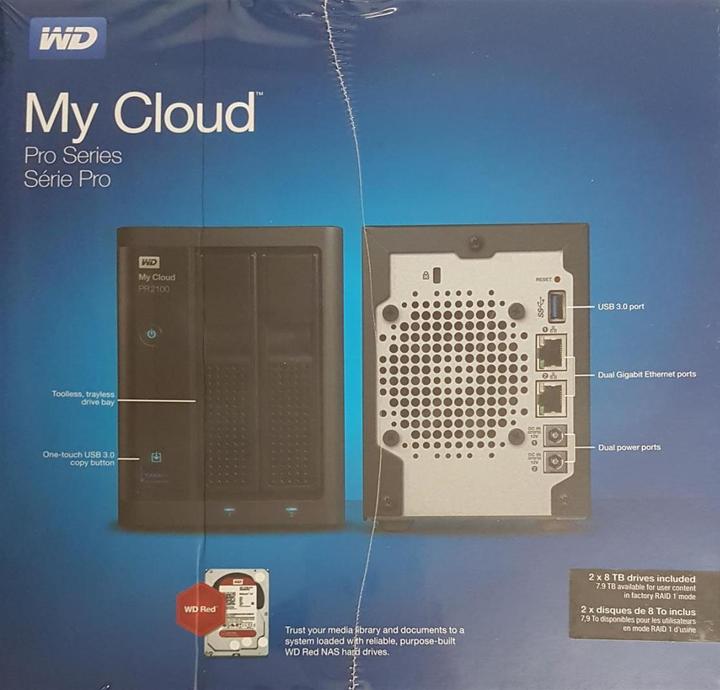 Immagine prodotto WD My Cloud Pro PR2100 (2 x 8 TB, WD Red)