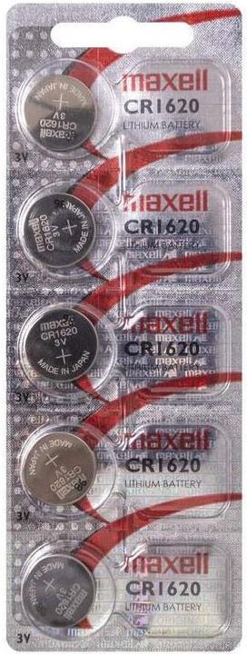 Actual product image Maxell Lithium battery (5 pcs., CR1620, 80 mAh)