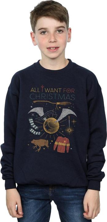 Image du produit - Sweat ALL WANT FOR CHRISTMAS - Garçon (152, 158)