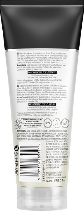 John Frieda ProFiller+ (250 ml, Flüssiges Shampoo)