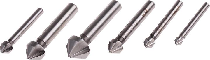 Actual product image Dormer Hss Straight Shank Countersink Set No 1 (20.5 mm, 16.5 mm, 12.4 mm, 10.4 mm, 8.3 mm, 6.3 mm)
