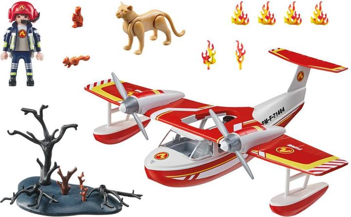 Produktbild Playmobil Feuerwehrflugzeug mit Löschfunktion (71463)
