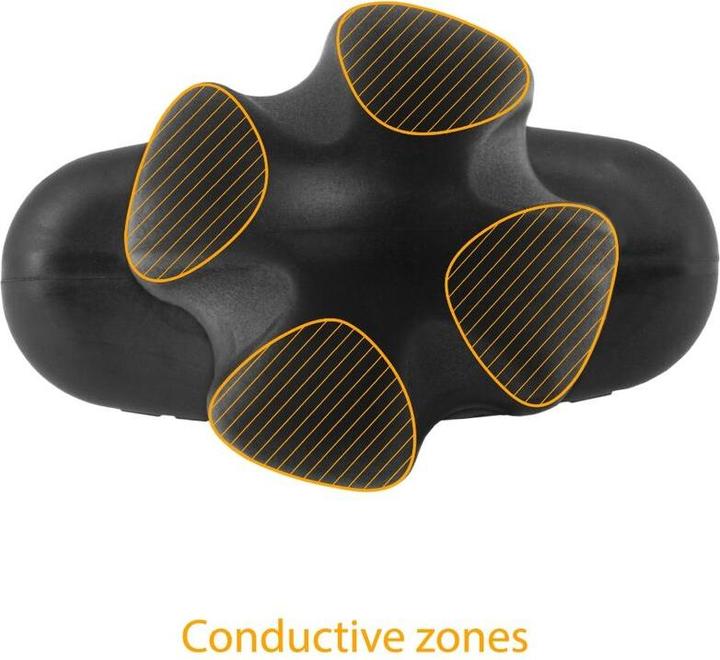 Actual product image ElectraStim Tartarus Anal Plug Quadripolar Silicone Black
