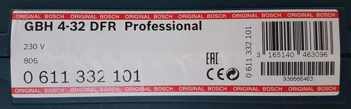 Produktbild Bosch Professional Bohrhammer mit SDS plus GBH 4-32 DFR, Handwerkkoffer, Schnellspannbohrfutter (Netzbetrieb)