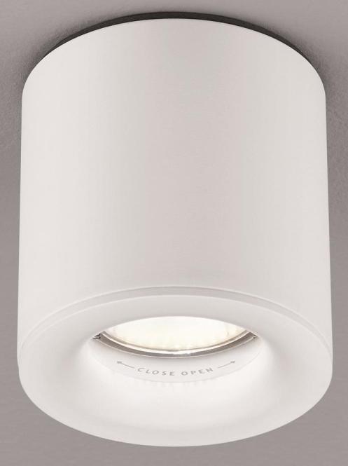 Actual product image Helestra Surface mounted downlight NOG 15/2129.07 GU10 max 6W IP65 80x85mm matt white