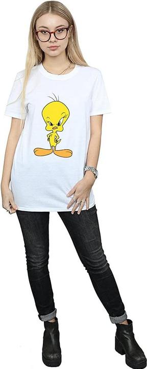 Actual product image Looney Tunes Womens/Ladies Angry Tweety Cotton Boyfriend T-Shirt (XL)