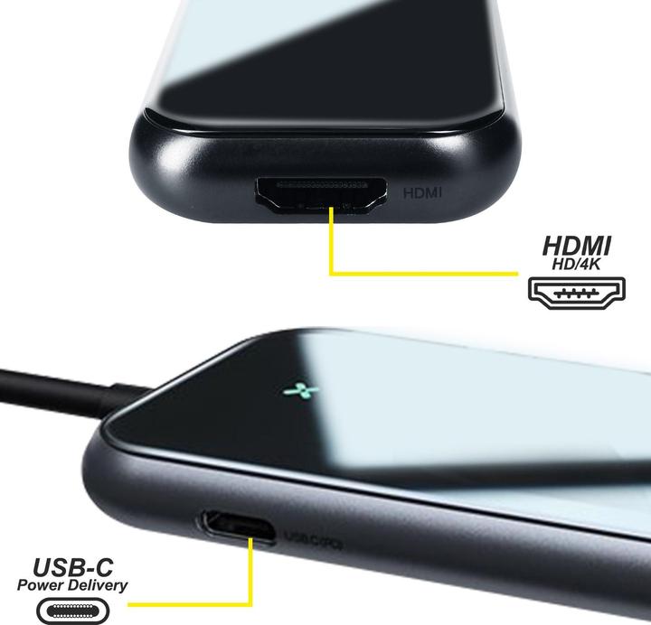 Produktbild Baseus Mirror Series Multifunktioneller Hub (USB-C, 7 Ports)