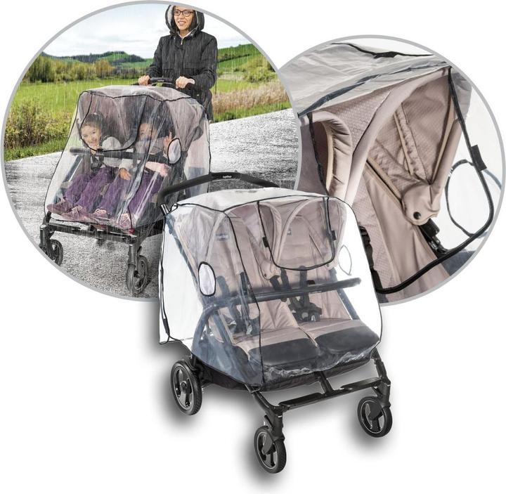 Image du produit Reer RainCover Twin Housse de pluie pour poussette jumelle